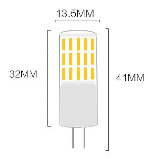 Dimmable led G4 bi pin bulb AC/DC 12-24v 2.2W 230lm with ceramic housing X10pcs - Image 2 of 4