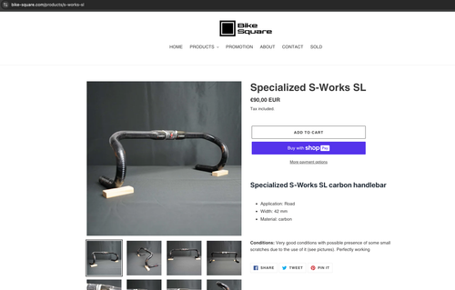 Specialized S-Works SL carbon handlebar - WORLDWIDE SHIPPING - Foto 2 di 12