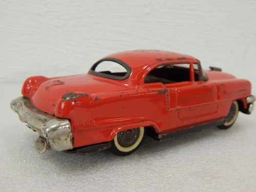 Unbranded Japan 7.5" Battery Operated 1955 Cadillac Fleetwood Toy Car Red - Picture 5 of 10