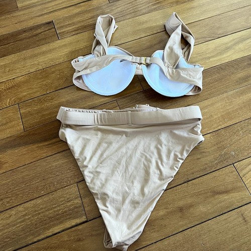 WeWoreWhat Claudia Maple Sugar Bikini Badeanzug mit Gürtel Größe S - Bild 6 von 9