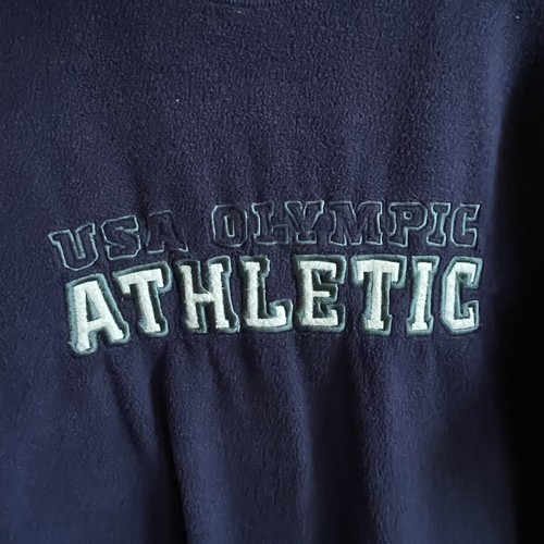 Vintage USA Olympic Sweatshirt Navy Kids size Large 14-16 - Picture 4 of 6