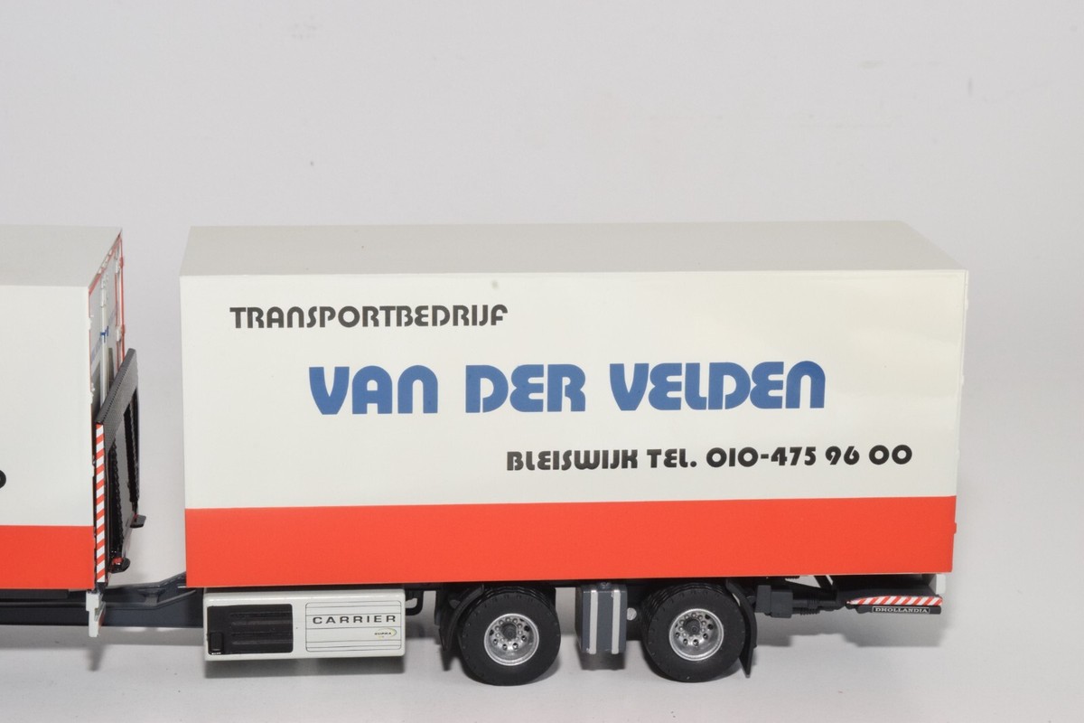 B19 1:50 TEKNO VOLVO FH TRUCK WITH TRAILER VAN DER VELDEN