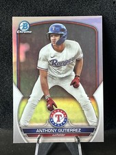 2023 Bowman Chrome Draft Anthony Gutierrez #BDC-110 Refractor Rangers