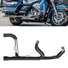 SHARKROAD Independent True Dual Exhaust for Harley 2017 Up Touring Black