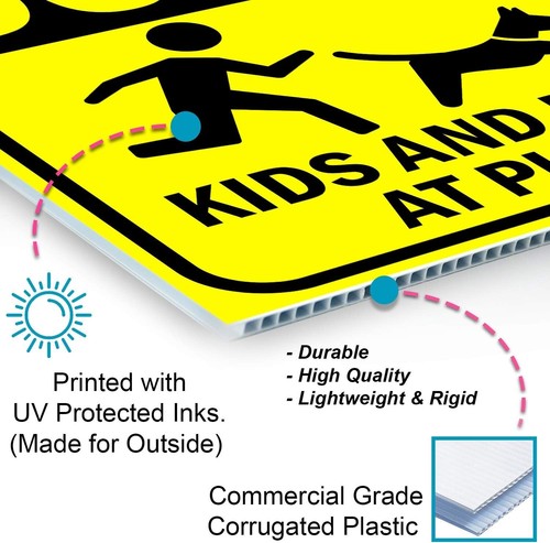 Premium Double-Sided Slow Down Signs for Neighborhoods: Coroplast Yard Signs - Bild 4 von 9