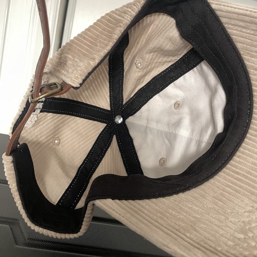 Supreme Brown Corduroy S Cap 6-Panel Hat Brand New Khaki Sand New York - Picture 2 of 4