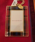 Pottery Barn 2024 Red Stewart Plaid Frame Ornament Christmas NWT Rectangular