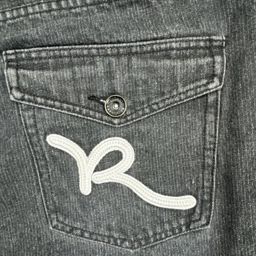 Rocawear Jeansshorts Herren 46 Classic Fit Schwarz Acid Wash Denim Baggy Y2K - Bild 3 von 14