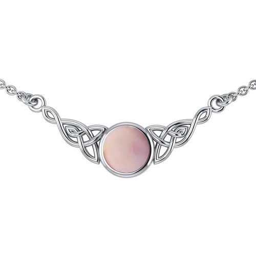 Collana In Argento Sterling 925 Con Nodo Celtico E Scelta Di Pietra Preziosa - Foto 31 di 37