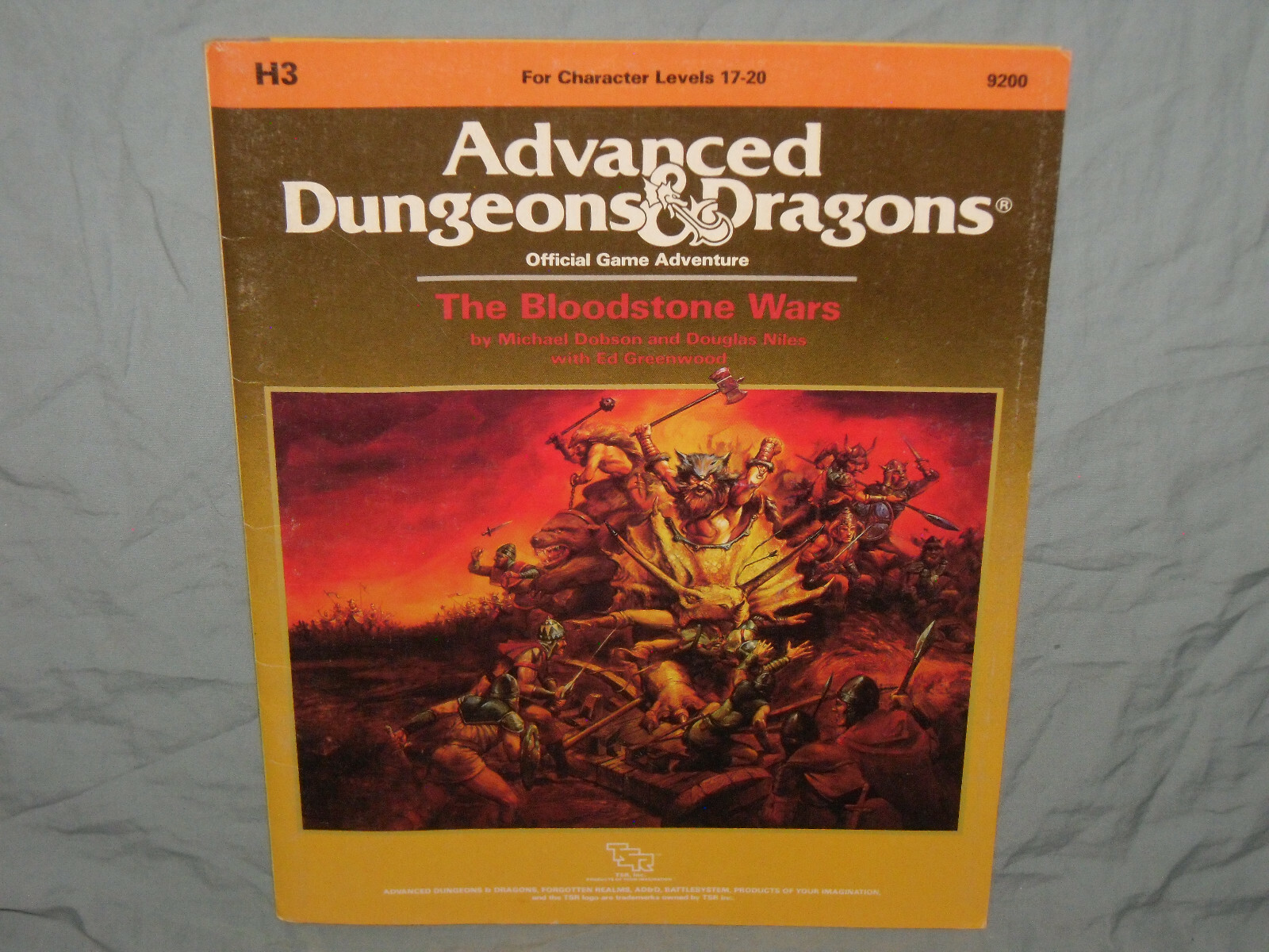 AD&D 1st Edition Module - H3 THE BLOODSTONE WARS (VERY RARE with MAP and EXC+ ) AD&D 1st Edition Module - H3 THE BLOODSTONE WARS (VERY RARE with MAP and EXC+ )