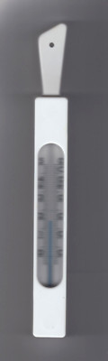 Baby Bade  Thermometer weiß mit Griff, große Skala, Deutsches Fabrikat