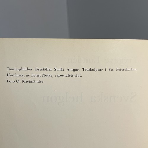 Tryggve Lunden: Svenska helgon; INSCRIBED BY AUTHOR Sweden, Christianity, Saints - Picture 8 of 19