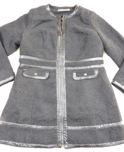 CITY CHIC S 16 NWT COAT WINTER ESCAPE BLACK - Picture 2 of 8