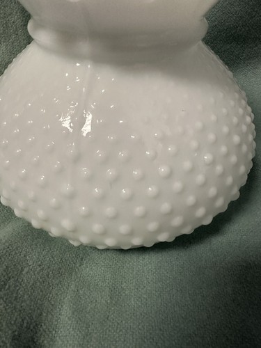 7" MILCHGLAS WEISS KOCHFELD NAGEL STUDENT PETROLEUM ÖL ELEKTRISCHE TISCHLAMPE SCHIRM NOS - Bild 9 von 10