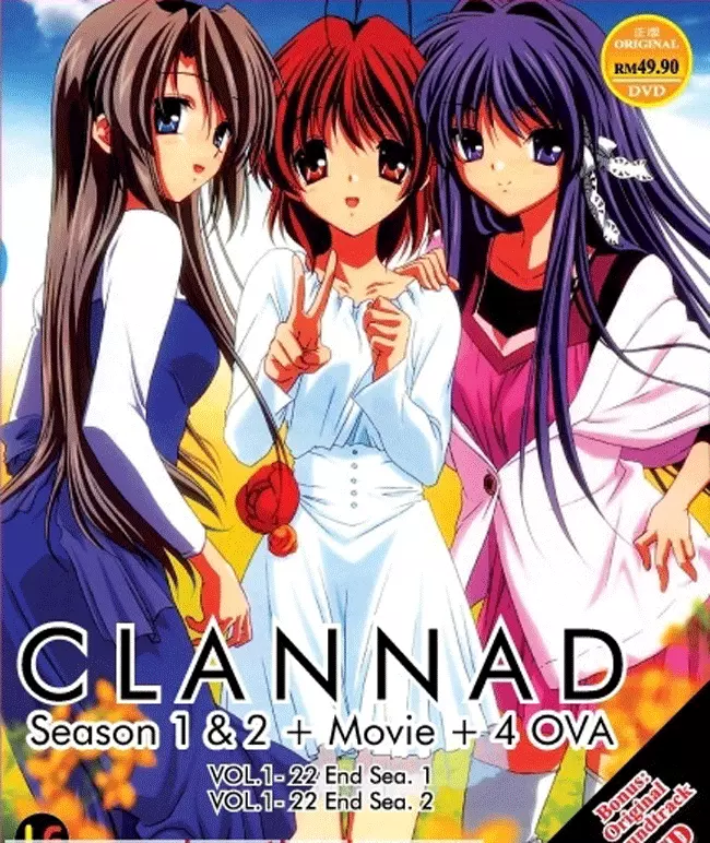 DVD ANIME CLANNAD Sea 1~2 + Movie + 4 OVA + OST All Region English