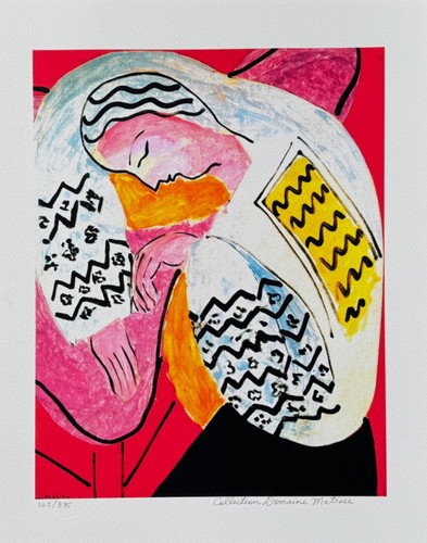 Henri Matisse THE DREAM Estate Signed Stamped Limited Edition Giclee Art 16"x12" - Picture 7 of 7