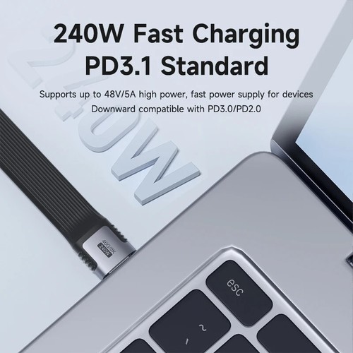 USB4 Datenkabel Tragbar Schlüsselanhänger Set 40Gbps USB C auf Typ C Kabel PD 240W - Bild 3 von 25