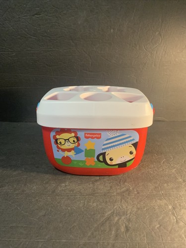 Fisher-Price Baby’s First Blocks Shape Sorting Toy with Storage Bucket, 7 Piece - Picture 2 of 5