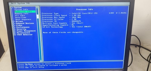 Vintage Gaming Dell OptiPlex 745 Computer Intel Core 2 1.86GHz 3.0GB RAM No HDD - Picture 2 of 9