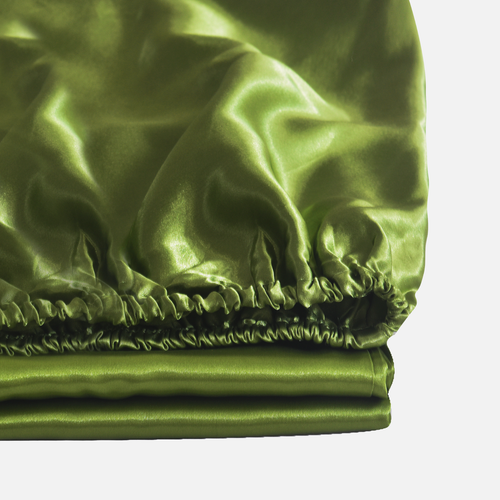3pc Extra Deep 40cm Satin Silk Fitted Sheets w/ Pillowcases Single, Double, King - Picture 48 of 69