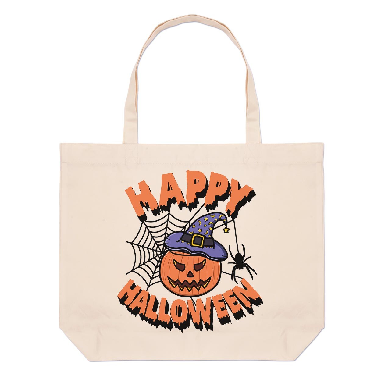 Happy Halloween Grande Playa Bolsa Espeluznante Fantasma Calabaza Terror