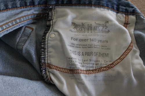 Men's Levi's 505 Thrashed, Torn, Stained 38 X 34 Regular with Straight Legs - Picture 14 of 14