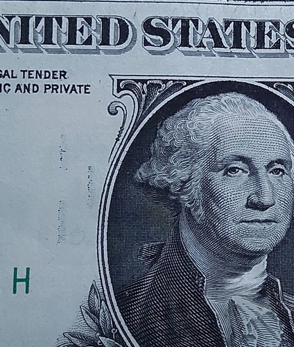 JULY 7th 2010 SEPT 2nd BIRTHDAY DATE NOTE WET INK ERROR FANCY SERIAL ONE DOLLAR - Imagen 1 de 5