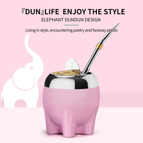 Cuopru 5,4 Unzen 5 in 1 Yerba Mate Tasse Kits mit Bombillas Strohhalm und Tee Schärfer Set - Bild 41 von 46