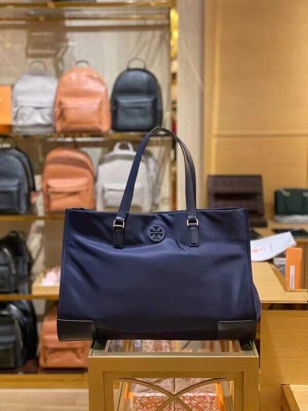 NWT! Tory Burch Ella Nylon Shoulder Bag Tote Navy Blue $248 | eBay NWT! Tory Burch Ella Nylon Shoulder Bag Tote Navy Blue $248 | eBay