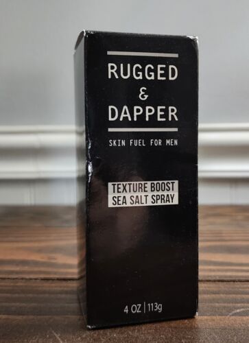 NEW Rugged & Dapper Texture Boost Sea Salt Spray 4oz Hair Texture Volume - Picture 2 of 5