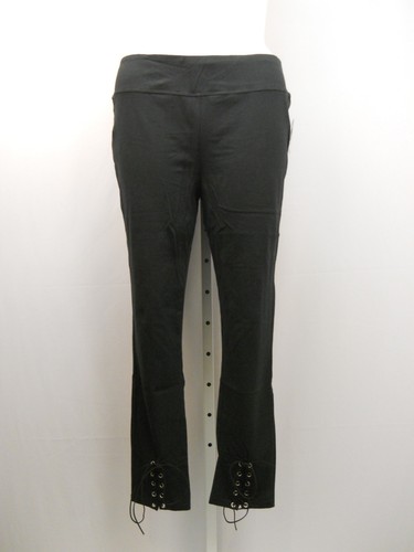 Leggings al tobillo Loyal Threads negros con cordones talla grande 1X - Imagen 11 de 12