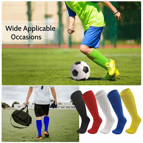 Men's Sport Long Football Sock Team Soccer Baseball Softball Knee High Stockings - Picture 38 of 68