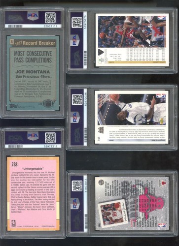 1993-94 Upper Deck #166 Michael Jordan PSA 10 Graded Card Season Leaders Scoring - Picture 2 of 2