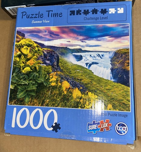 Set Of 2, 1000 Pc Jigsaw Puzzle By TCG/Sure-Lox Dorset Countryside+summer View - Picture 5 of 5
