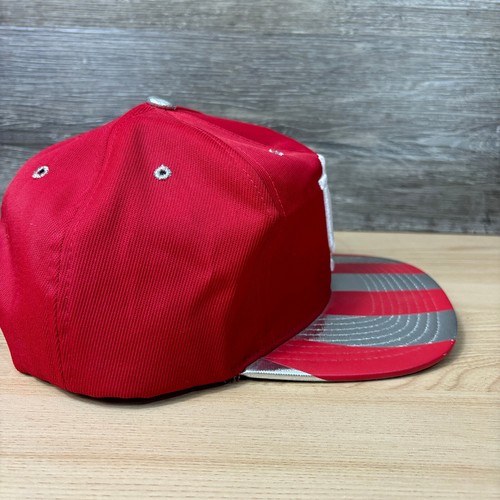 Indiana Hoosiers Hat Cap Snapback Red Gray Reflective Adjustable Zephyr - Picture 7 of 11
