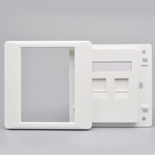 86x86mm Female To Female CAT6 Gigabit Dual-Pass Network Wall Plug RJ45 LAN - Afbeelding 6 van 8