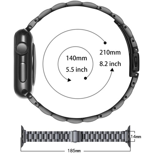 Stainless Steel Watch Band For Apple iWatch Series 9 8 7 6 5 4 3 SE Ultra 2 - Picture 4 of 25
