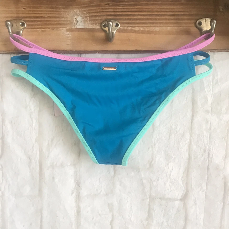 Новый с Ярлыками Victoria's Secret плавать XS бикини низ твердый синий нахальный против плавать с ремешками XS - Изображение 2 из 3