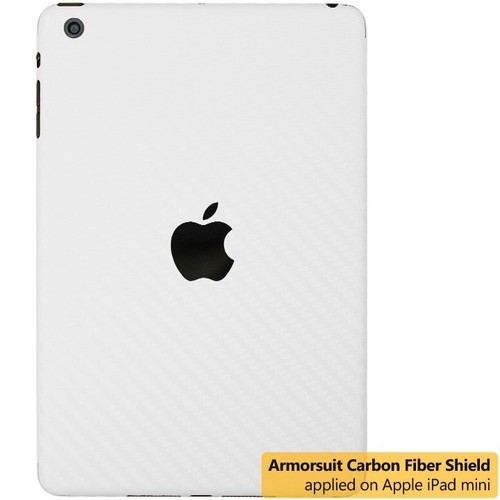 ArmorSuit Apple iPad 4 (4G LTE) Screen Protector + White Carbon Fiber Skin USA - Picture 2 of 11