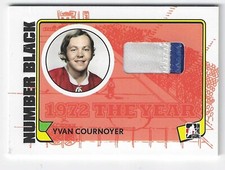 2009-10 ITG 1972 The Year In Hockey Game Used Number Black M05 Cournoyer #'d /6!