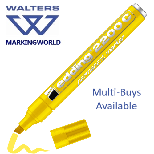 Rotulador permanente Edding 2200 C | Punta de cincel de 1 - 5 mm | Recargable | 1 bolígrafo - Imagen 12 de 12