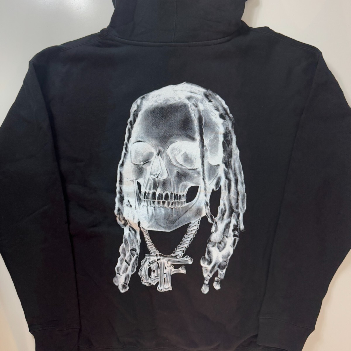 OTF × Revenge Lil Durk XL Revenge X OTF Lil Durk Hoodie Men's Size XL Black Skeleton