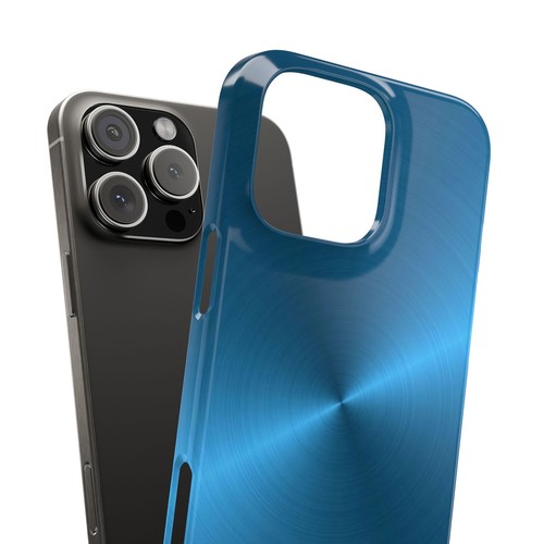 Funda Delgada Color Aluminio Azul iPhone 16/15/14/13/12/11, Acabado Brillante - Imagen 4 de 73