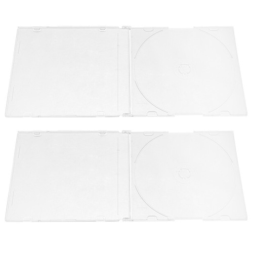 2 Pcs Aufbewahrungsbox Aus Acryl Reisen DVD-Halter Leere CD-Hüllen - Bild 12 von 12