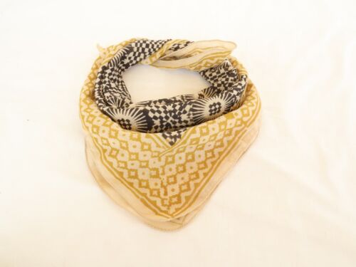 Pure Bandana Scarf Handmade Hand Block Print Bandana Organic Cotton Bandana - Picture 2 of 12