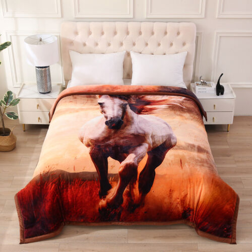 Manta polar visón pesado grueso de 3 capas manta tamaño king para todas las estaciones cálida suave 8 lb - Imagen 114 de 129