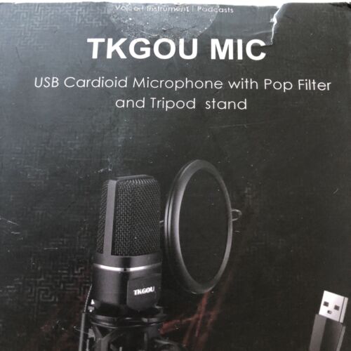 TKGOU USB Cardiod Microphone With Pop Filter And Tripod Stand for PC PS4 MAC - Picture 6 of 8