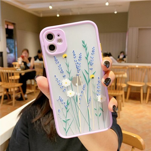 For iPhone SE XR 11 Pro Max Xs 7 8 ShockProof Cover Case Simple Flower SILICONE - Picture 15 of 15