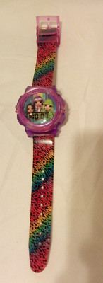 Rainbow High Dolls Girls Watch Rainbow Strap and Purple Face - Accutime Digital