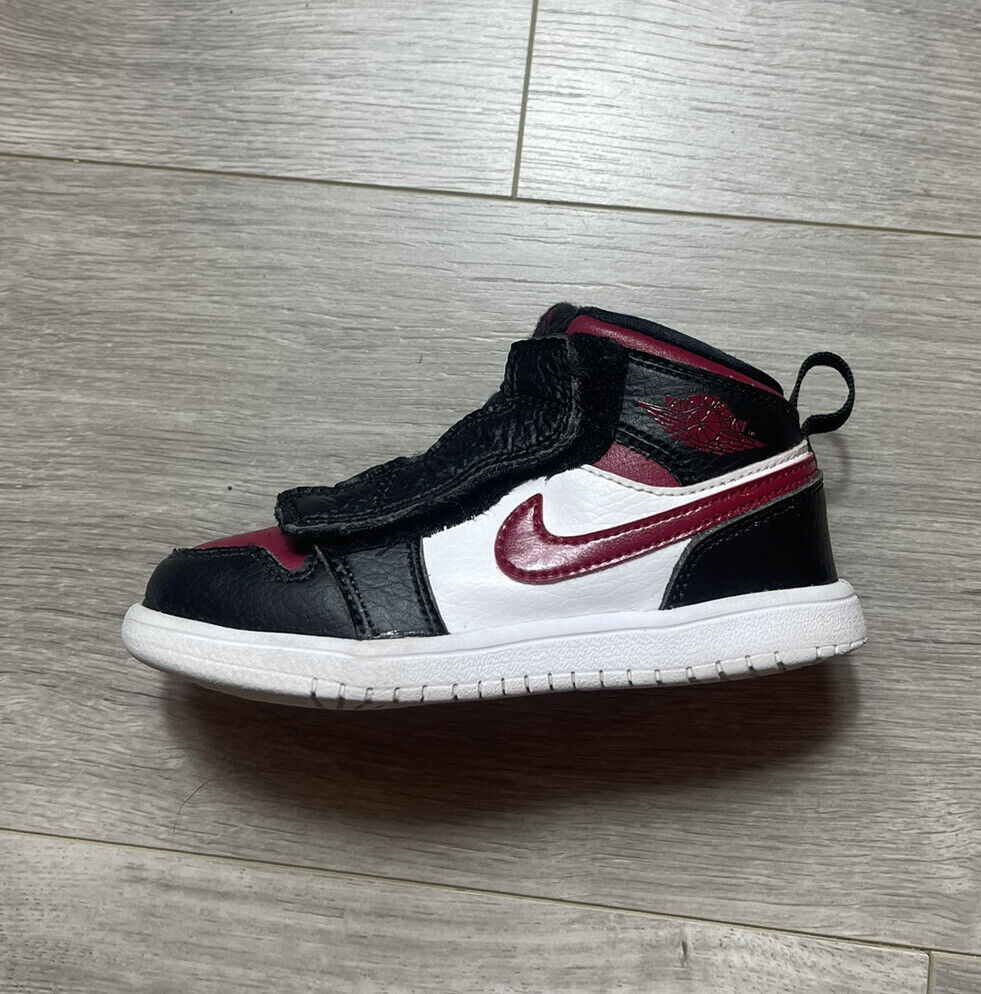Nike Air Jordan 1 Mid Bred Toe ALT PS size 10C ar6352 066 pre owned toddler